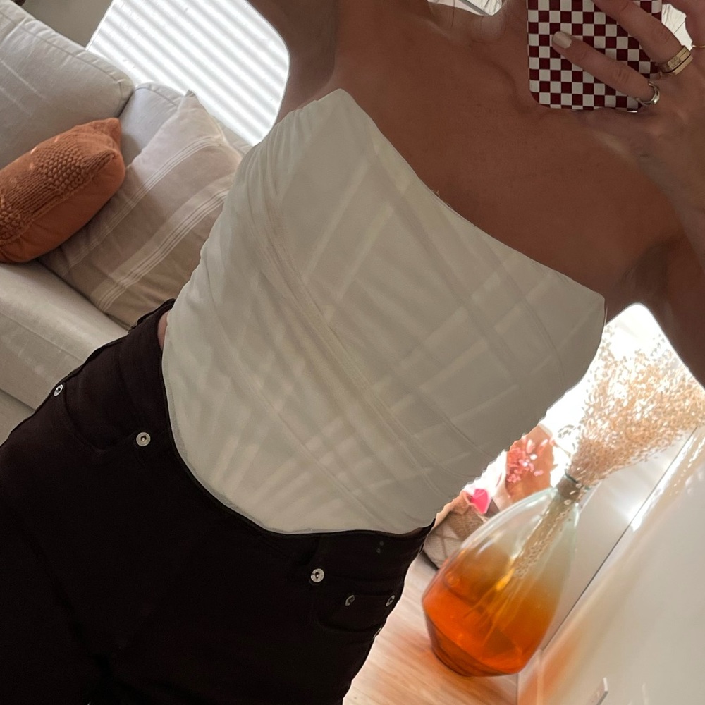White Corset Top
